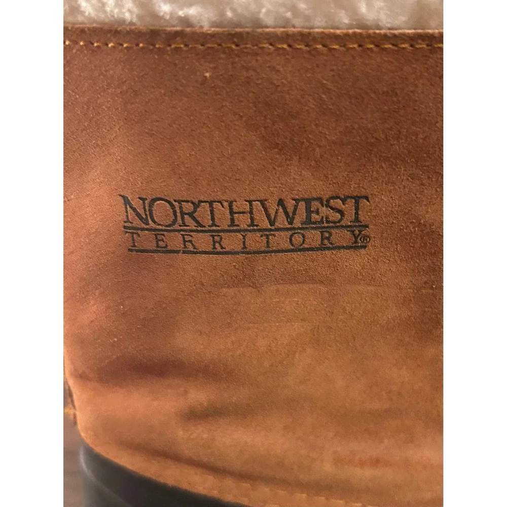 Northwest Territory Mens Duck Boot Waterproof Sherpa Lined‎ Tan Black Size 6